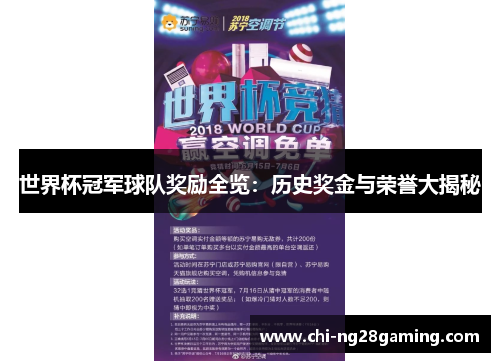 世界杯冠军球队奖励全览:历史奖金与荣誉大揭秘 世界杯冠军球队奖励全览:历史奖金与荣誉大揭秘