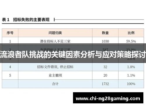 流浪者队挑战的关键因素分析与应对策略探讨